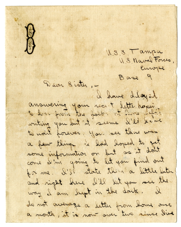 Letter from Algy Knox Bevins to Merie Rieck - May 24, 1918