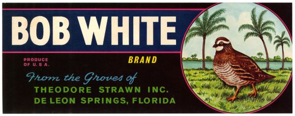 Bob White Brand Citrus Label