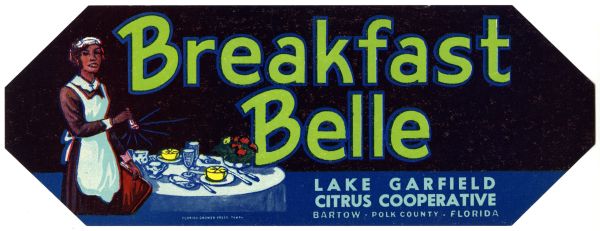 Breakfast Belle Citrus Label