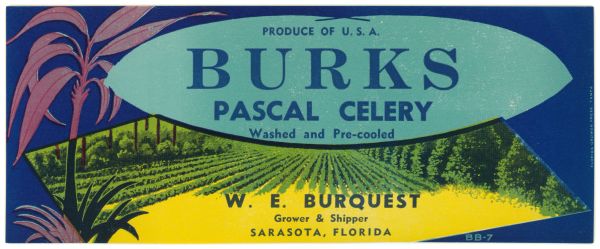 Burks Pascal Celery Label