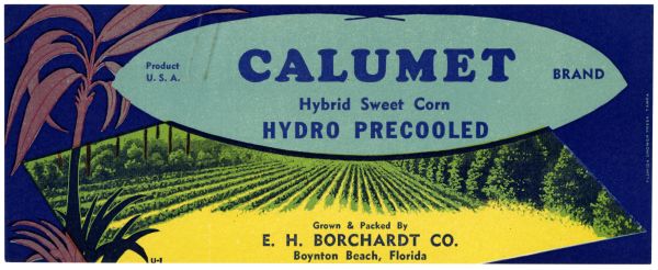 Blue Devil Brand Sweet Corn Label