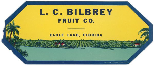 L.C. Bilbrey Fruit Company Label