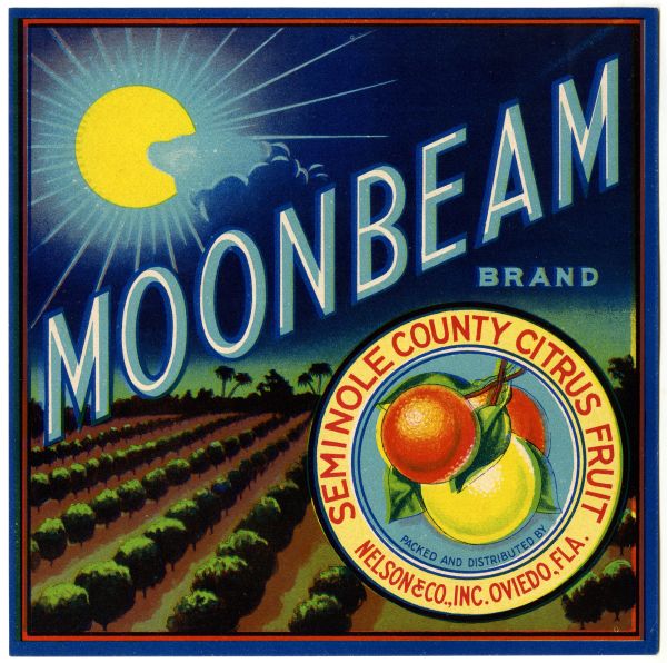 Moonbeam Brand Citrus Label