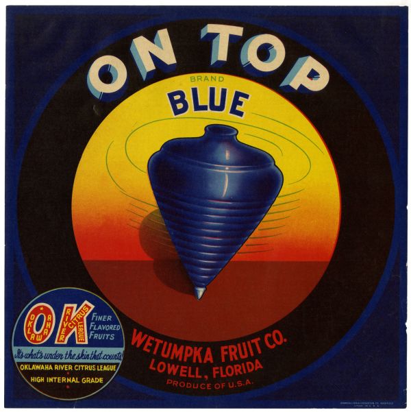 On Top Brand - Blue Label Citrus Label