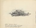 Sketch of the Ferry Boat Florida Keys by Philip Ayer Sawyer, 1938