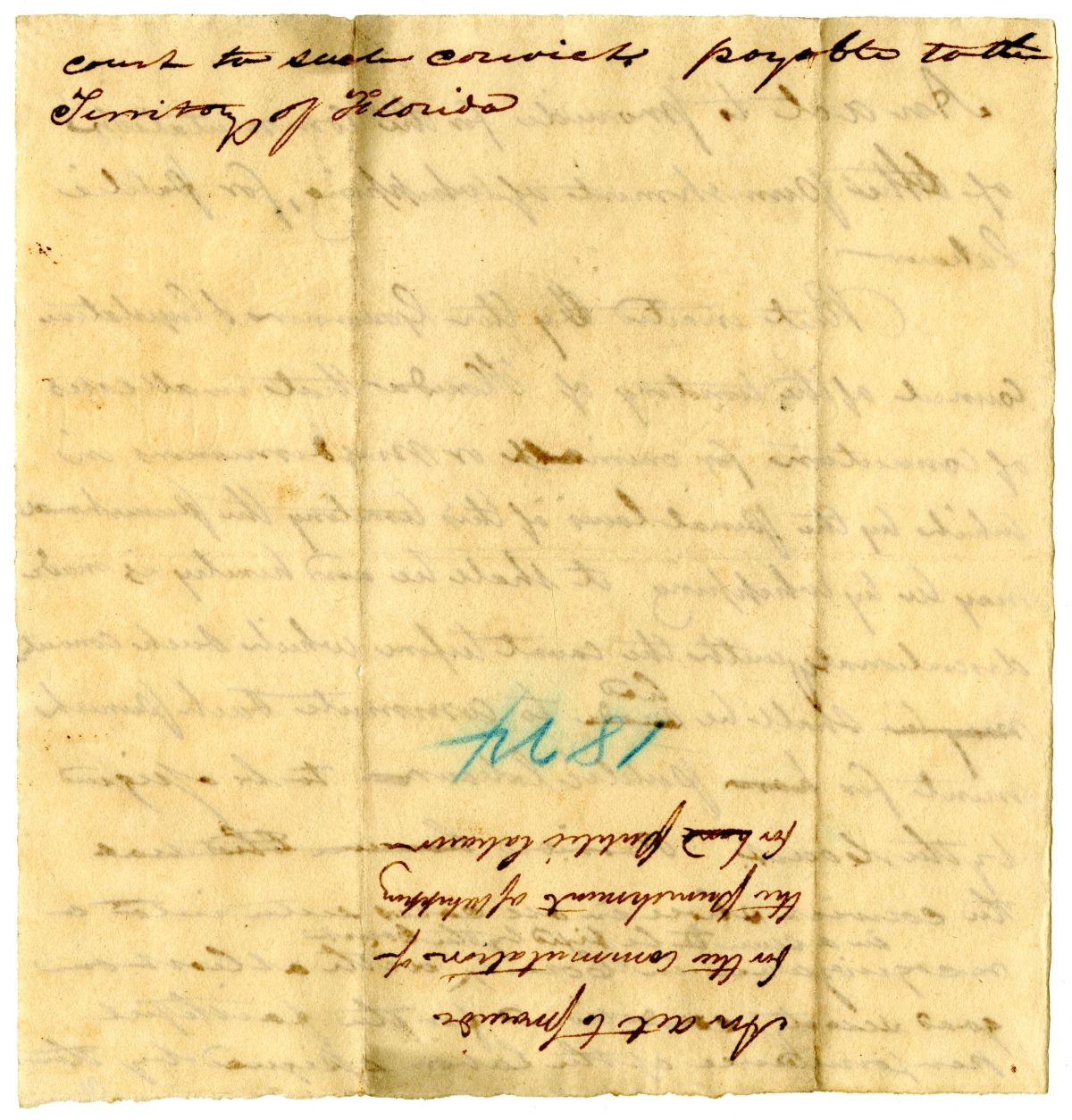 Draft of an Act to Commute the Punishment of Whipping to Public Labor, 1824