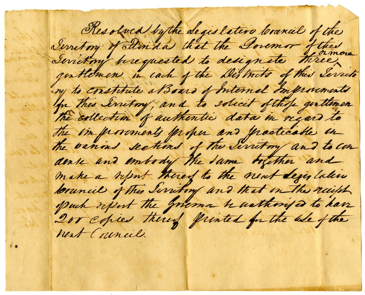 Resolution Requesting that the Governor Appoint Boards of Internal Improvements, 1836