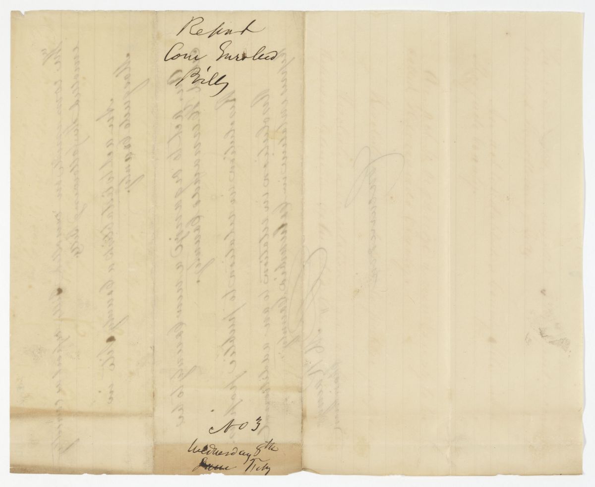 Report of the Committee on Enrolled Bills, circa 1843