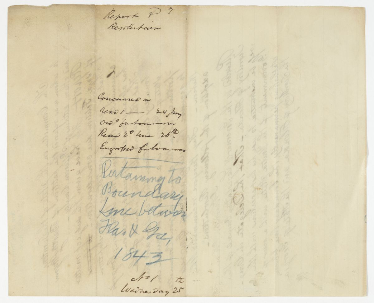 Report of the Committee on the State of the Territory to Whom Was Referred the Petition of Bartley Wynn, circa 1843