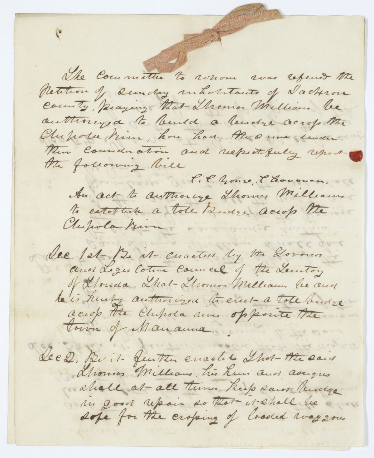 Report of the Committee to Whom Was Referred the Petition of Citizens of Jackson County, 1843