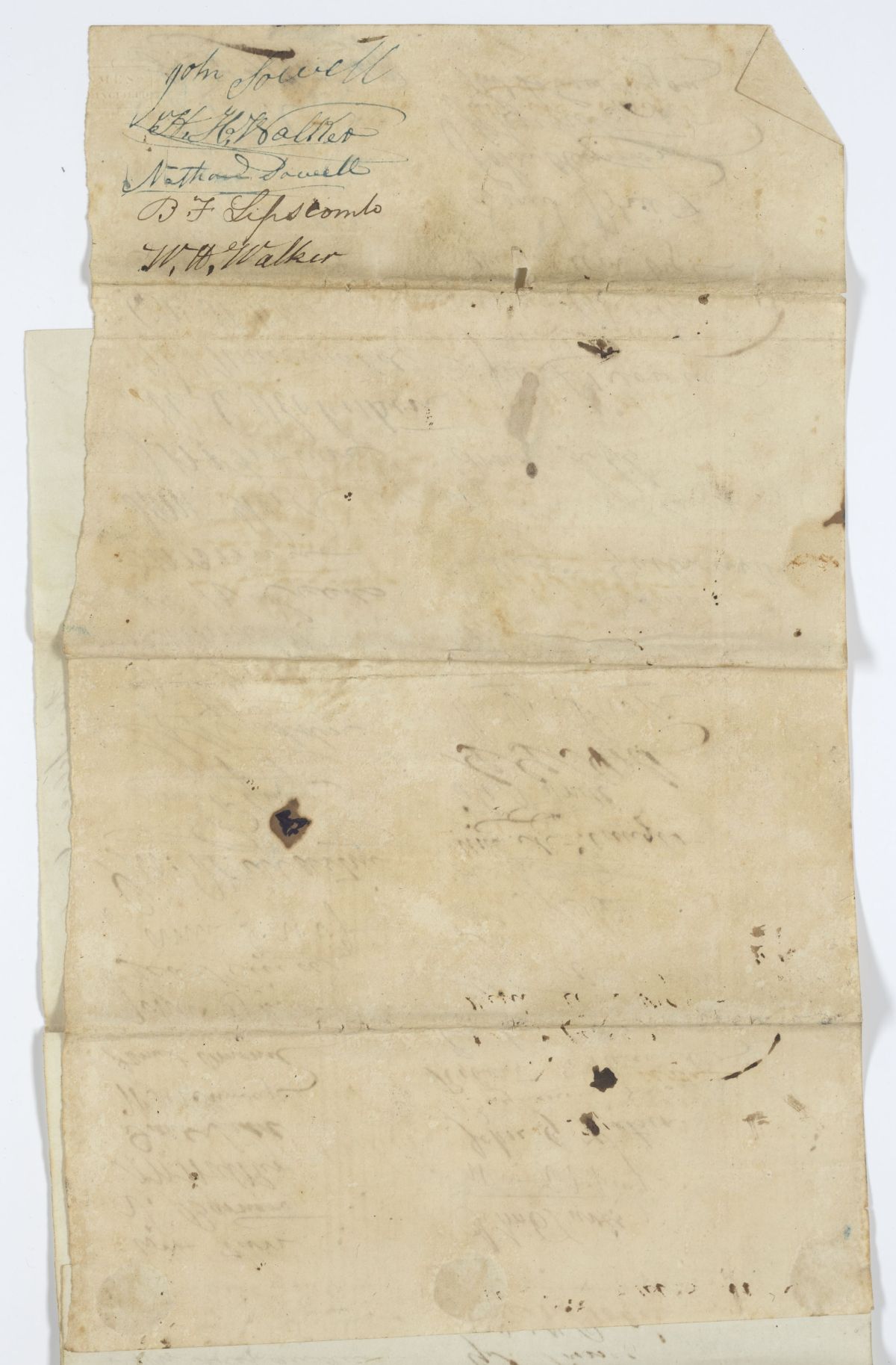 Petition of Citizens Requesting the Creation of a County Called Wakulla, circa 1843