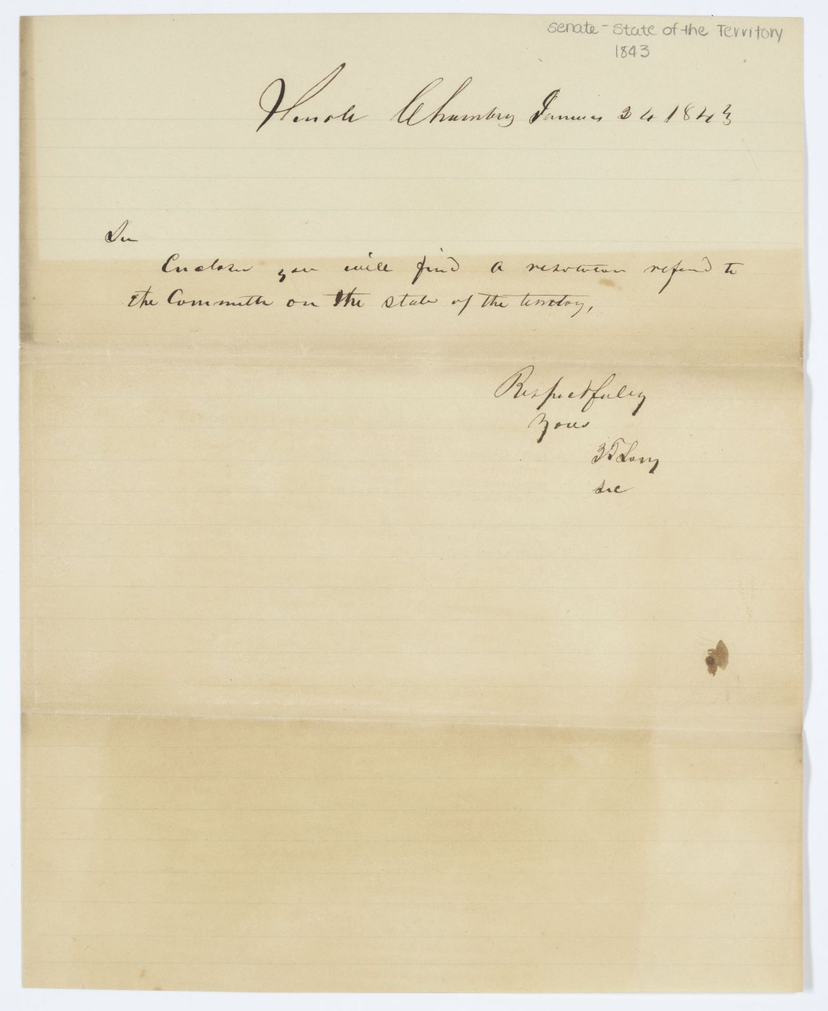 Documents Concerning the Proposed Annexation of Texas by the United States, circa 1843