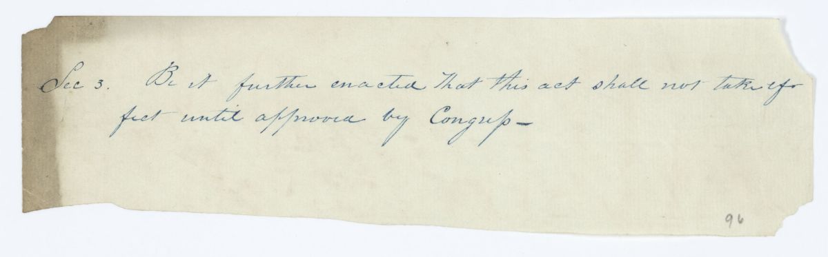 Amendment to an Act, circa 1843