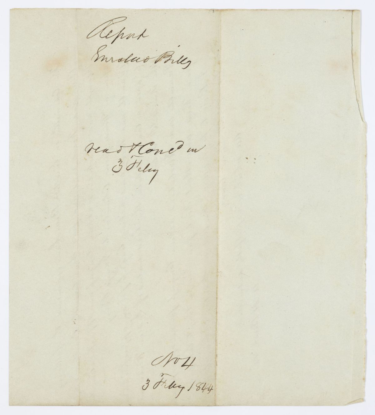 Report of the Committee on Enrolled Bills, 1844