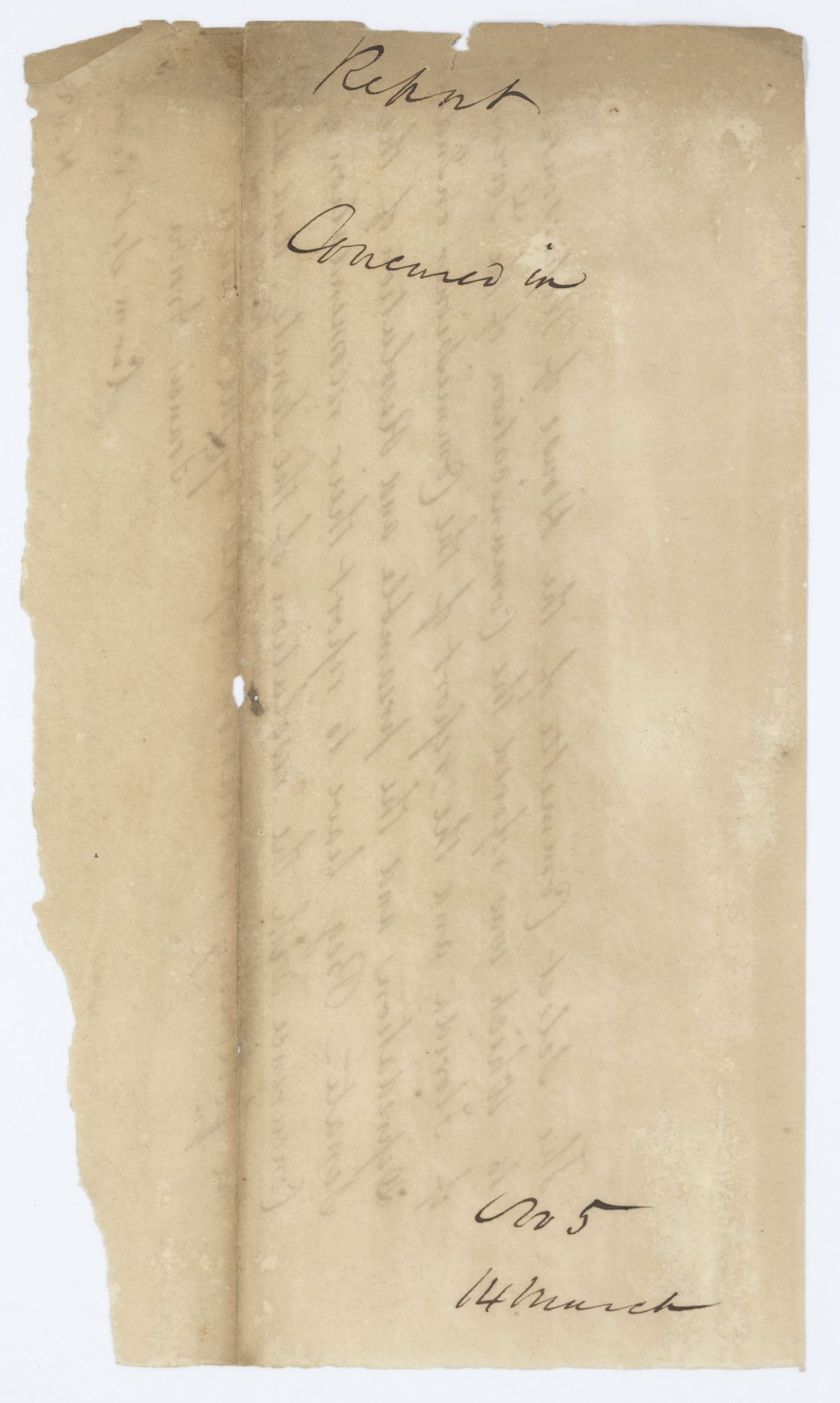 Report of the Select Committee Regarding a Resolution from the Senate, circa 1844