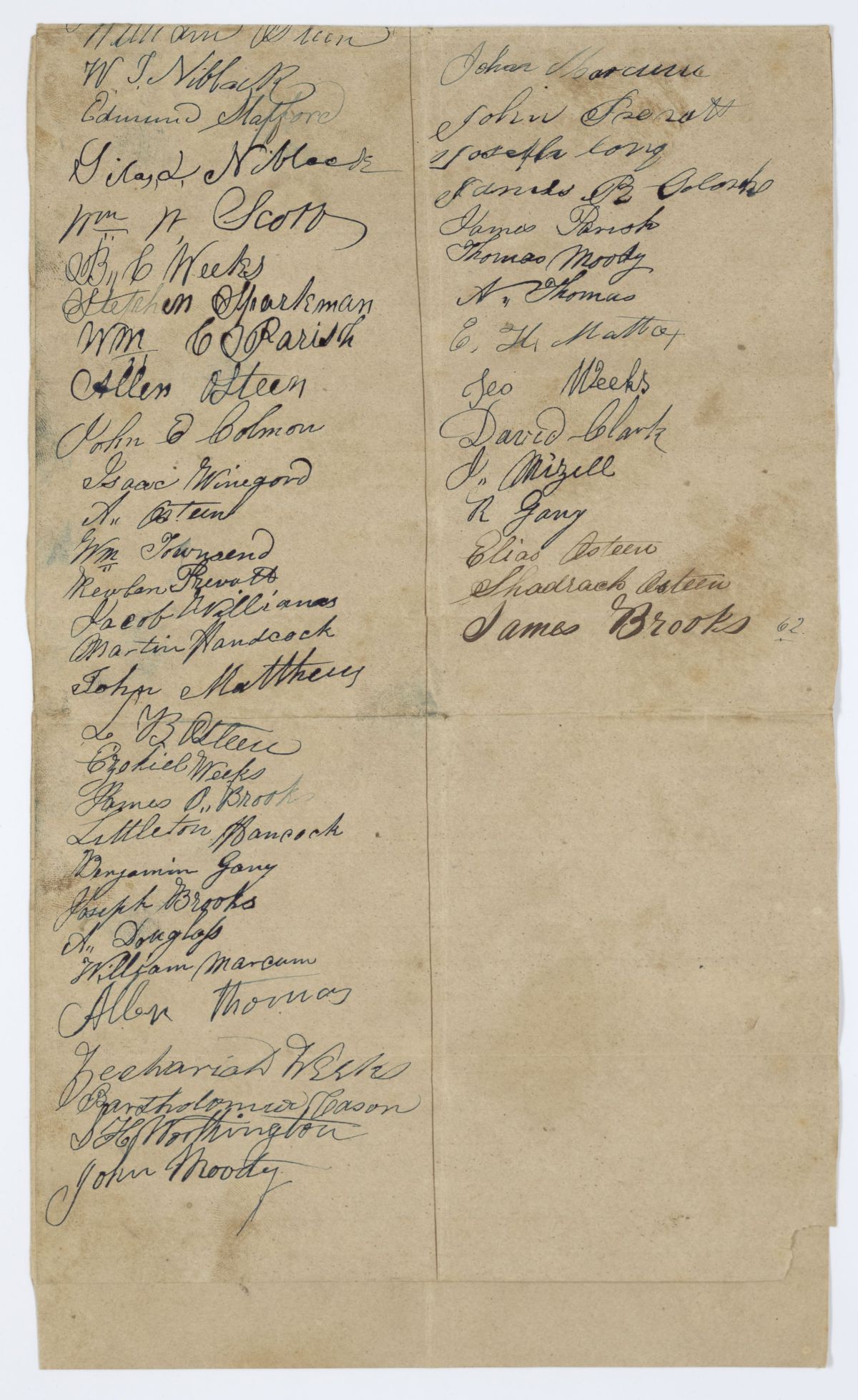 Petition of Citizens of East Florida Requesting that the Charges of Physicians Be Regulated by Law, 1844