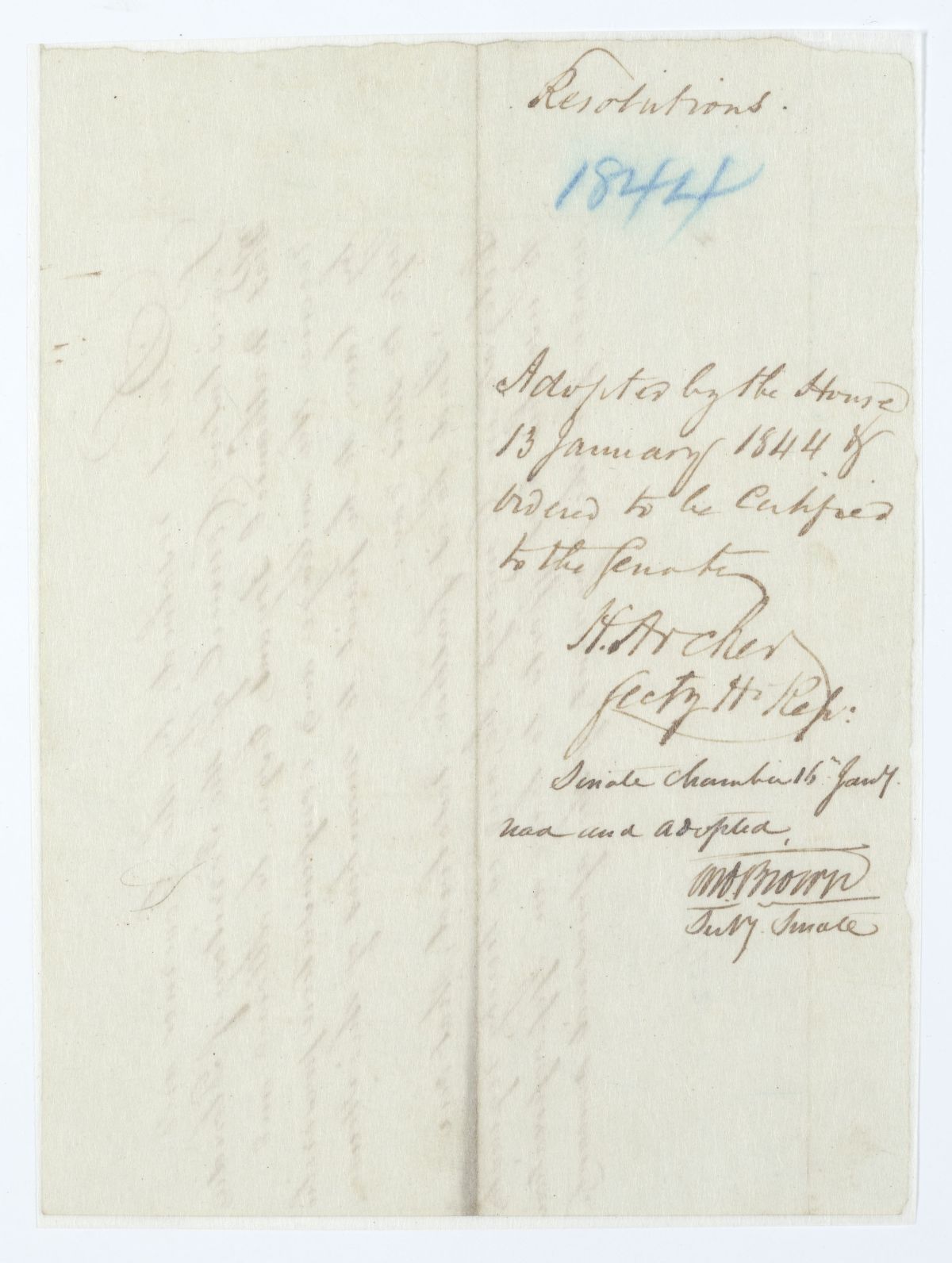 Resolution Directing the Florida Delegate in Congress to Procure an Appropriation for the Compensation of Nathaniel Bryant, 1844