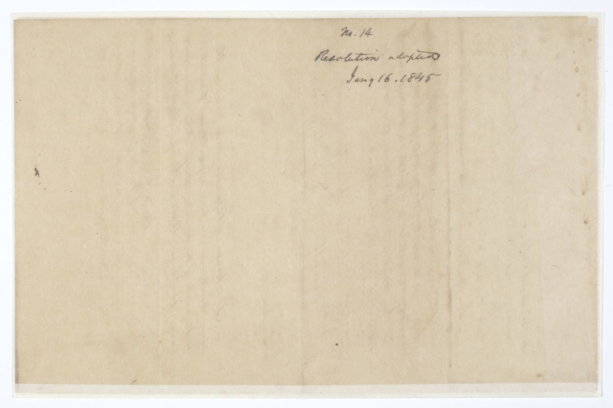 Resolution Calling for the Appointment of a Joint Select Committee to Discern a Process for Speedily Admitting Florida into the Union, 1845