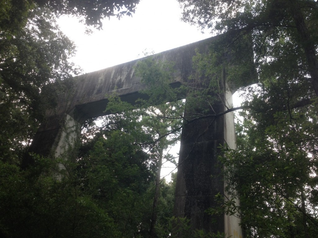 One of the towering structures located in the median of U.S. 27/301/441 at Santos (2014).