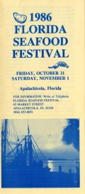 1986 Florida Seafood Festival Brochure