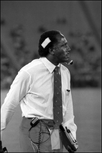 Coach Rudy Hubbard on the sidelines: Tallahassee, Florida (1984)