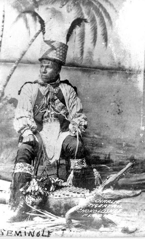 Charlie Tigertail in Chokoloskee, Florida, ca. 1900