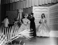 1956 Jeanie Ball contest winner Ann Bower being crowned by Stephen Foster's grandaughter Mrs. Evelyn Foster Morneweck - White Springs, Florida