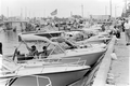 Boats docked along North Roosevelt Boulevard during the Mariel Boatlift.