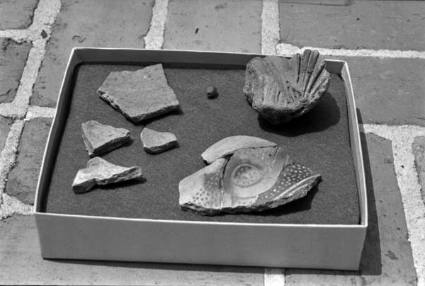 Artifacts discovered at the site of Hernando de Soto's 1539-40 winter encampment in what is now Tallahassee (1987).