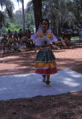 Sinu Abraham performing East Indian dance at the 1991 Florida Folk Festival in White Springs.