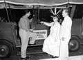 Archie Lee, Thelma Boltin, and Alton Morris at the 1956 Florida Folk Festival- White Springs, Florida