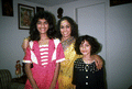 Group portrait of Indian dancer Jaya Radhakrishnan and apprentices Sisy Abraham (L) and Sinu Abraham- Saint Petersburg, Florida