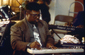 Aubrey Ghent playing his steel guitar - Fort Pierce, Florida