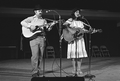 Dennis Devine and Eugenia Fitchin performing at the 1986 Florida Folk Festival - White Springs, Florida