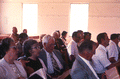 Congregation singing from the Sacred Harp book at the Bethlehem Primitive Baptist Church - Old Chicora, Florida