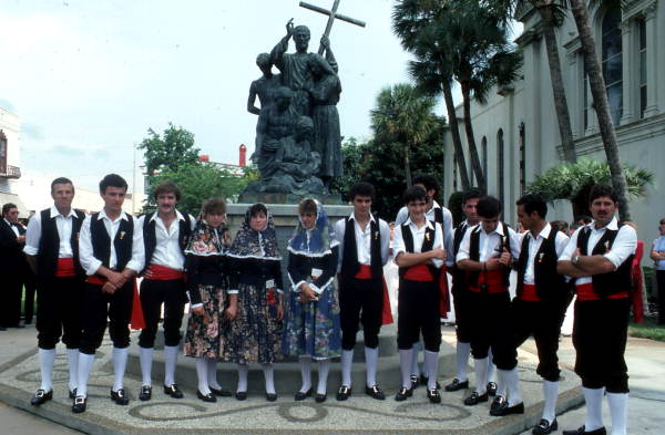 A Minorcan dance group from St. Augustine (October 1983).