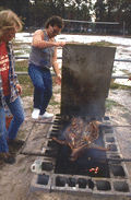 Barbecuing lechon - Jacksonville, Florida