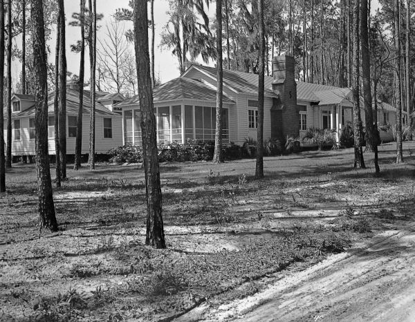 Buildings at Camp Roosevelt, originally established in 1935-36 to house laborers working on the Cross Florida Barge Canal. The camp was later used as a vocational education center. The camp no longer exists, but some of the houses still remain, and the neighborhood is still called 