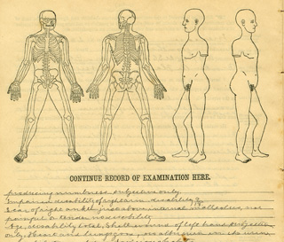 Civil War Veterans Pension Claims Examinations by Dr. Thomas H. Hammond (excerpt)