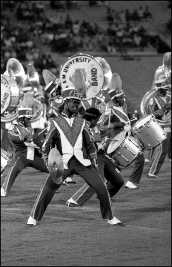 FAMU "Marching 100" perform for the crowd: Tallahassee, Florida (1984)