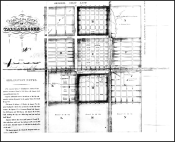 Plan of the city of Tallahassee (1829) 