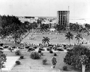 Marines having a baseball game in Royal Palm Park: Miami,Florida (1918)