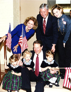 Former Vice President Al Gore with U.S. Senator Bob Graham (2001)