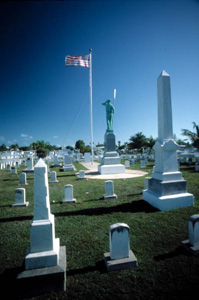 Battleship "Maine" monument and gravestones: Key West, Florida (1990)