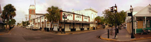 Sloppy Joe's Bar at 201 Duval Street during evacuation for Hurricane Ivan: Key West, Florida (2004)