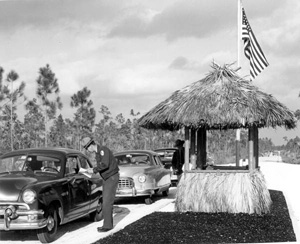 Toll booth at the Everglades National Park (1950s)