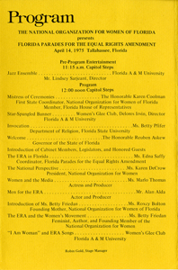 ERA March program, April 14, 1975