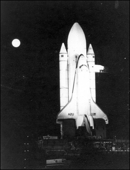 Space shuttle at the launch complex : Cape Canaveral, Florida (ca. 1980)