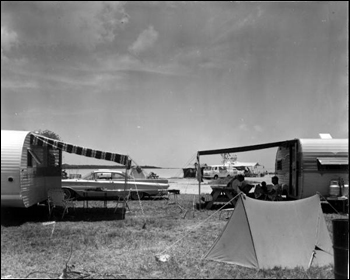 Campsites at Knights Key Park Campground: Marathon, Florida (1965)