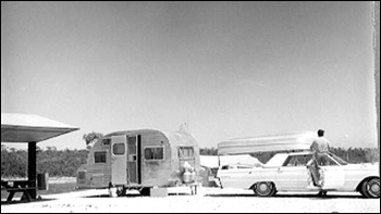 Camping area at John Pennekamp Coral Reef State Park: Monroe County, Florida (June 10, 1969)